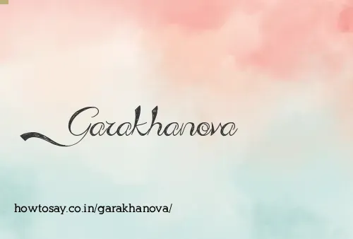 Garakhanova