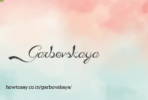 Garbovskaya