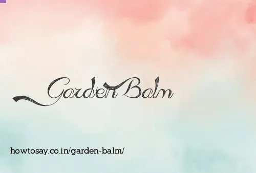 Garden Balm