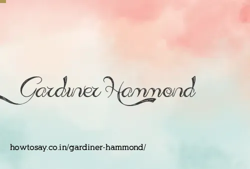 Gardiner Hammond