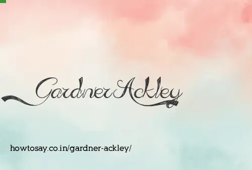 Gardner Ackley