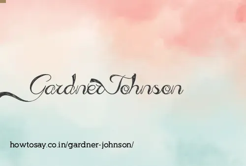 Gardner Johnson