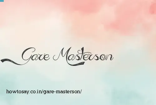 Gare Masterson
