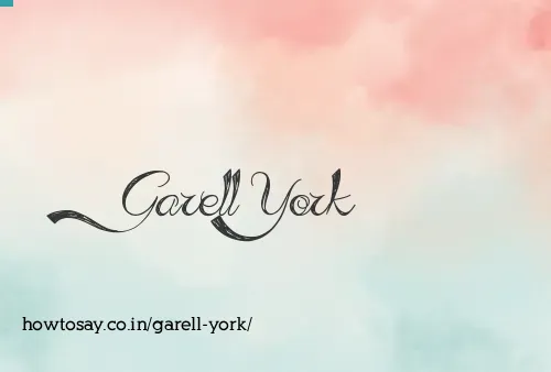 Garell York