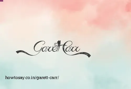 Garett Carr