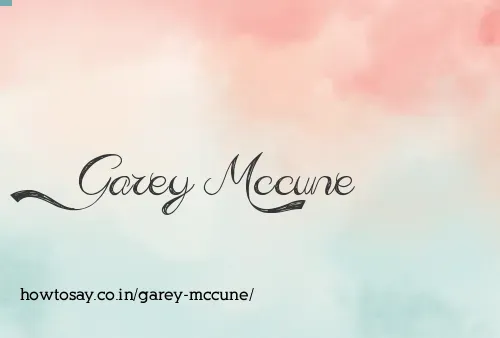 Garey Mccune