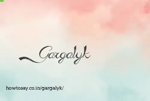 Gargalyk
