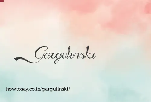 Gargulinski