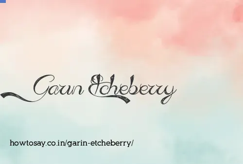 Garin Etcheberry
