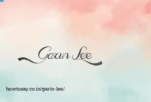 Garin Lee
