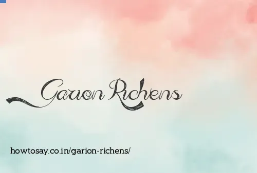 Garion Richens