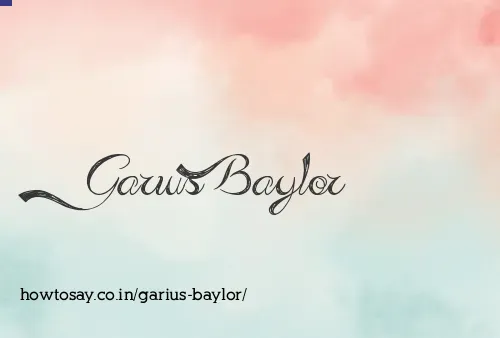 Garius Baylor