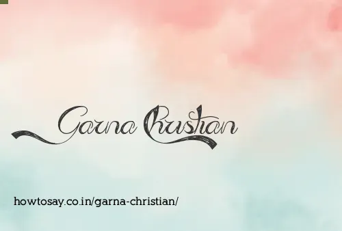 Garna Christian