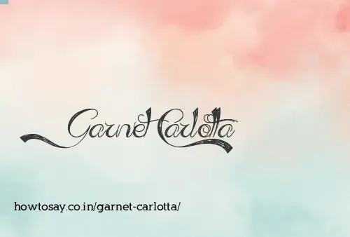 Garnet Carlotta