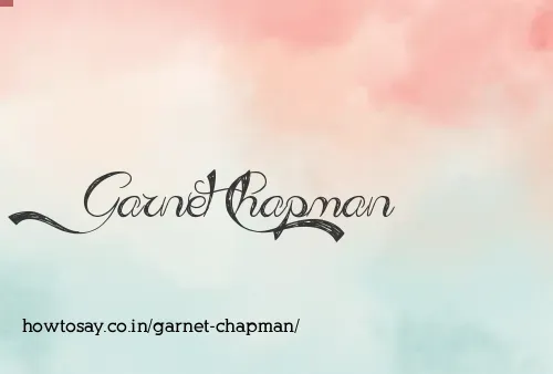 Garnet Chapman
