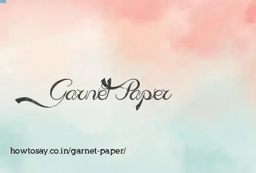 Garnet Paper