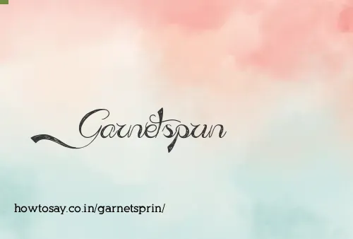Garnetsprin