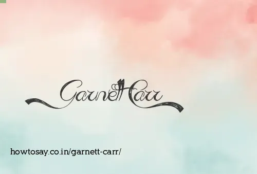 Garnett Carr