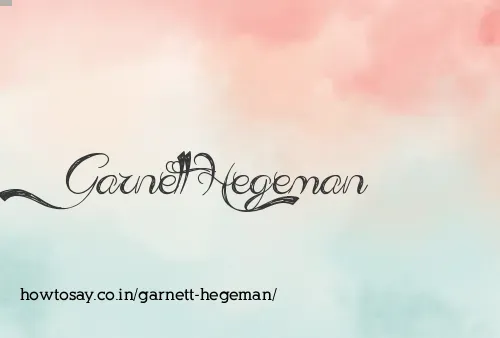 Garnett Hegeman