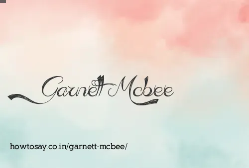 Garnett Mcbee