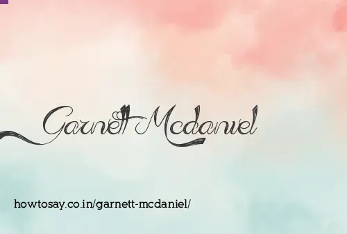 Garnett Mcdaniel