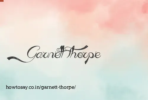 Garnett Thorpe