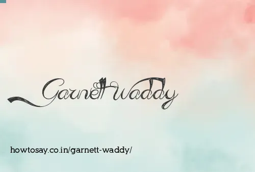 Garnett Waddy