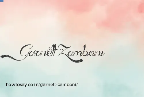 Garnett Zamboni
