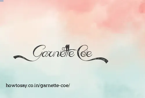Garnette Coe