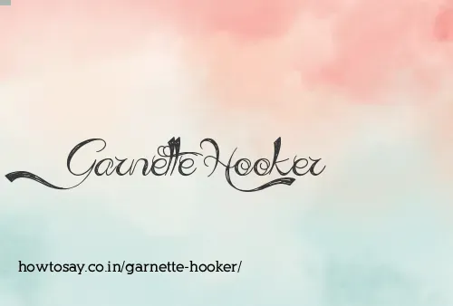 Garnette Hooker