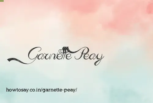 Garnette Peay