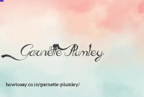 Garnette Plumley