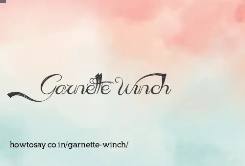 Garnette Winch