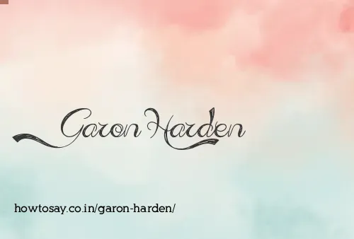 Garon Harden