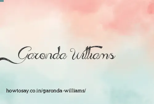 Garonda Williams