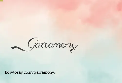 Garramony