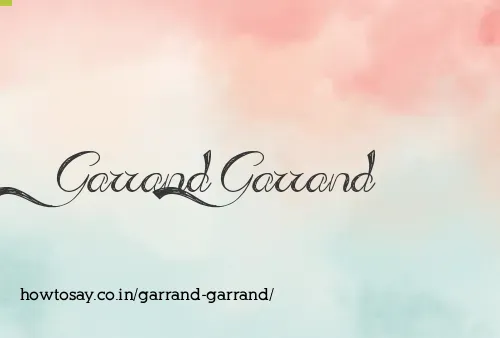 Garrand Garrand