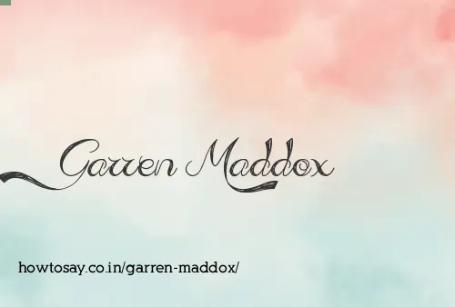 Garren Maddox