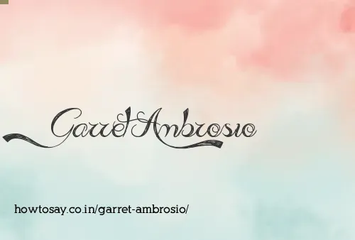 Garret Ambrosio