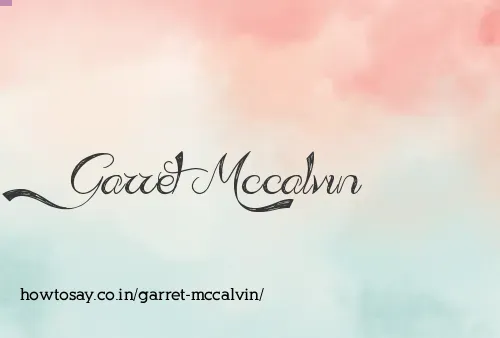 Garret Mccalvin