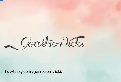 Garretson Vicki