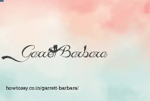 Garrett Barbara