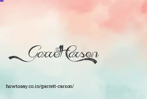 Garrett Carson
