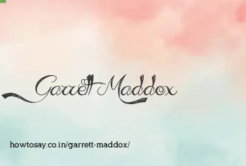 Garrett Maddox