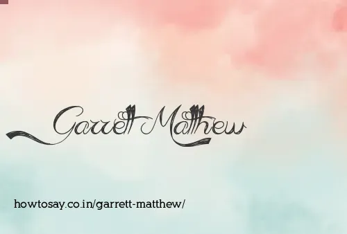 Garrett Matthew