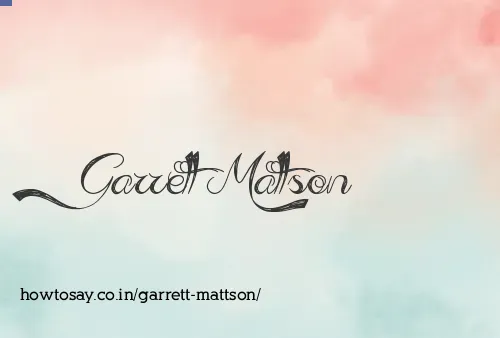 Garrett Mattson