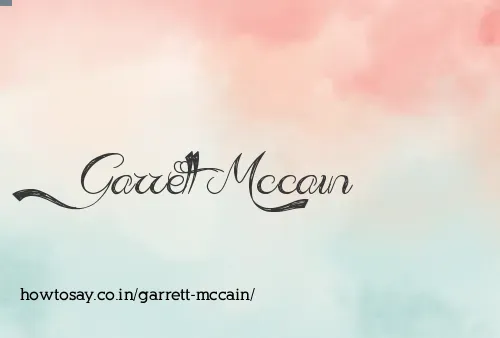 Garrett Mccain