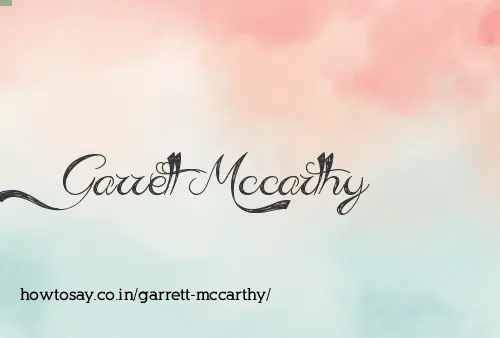 Garrett Mccarthy
