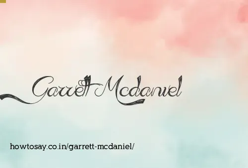 Garrett Mcdaniel