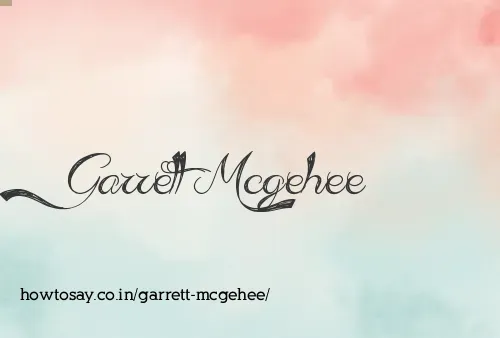 Garrett Mcgehee